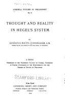 Thought and Reality in Hegel's System Pdf/ePub eBook