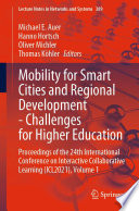 Mobility for Smart Cities and Regional Development   Challenges for Higher Education Book