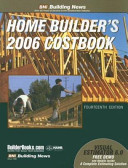 Building News Home Builder's Costbook