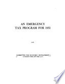 An Emergency Tax Program for 1951