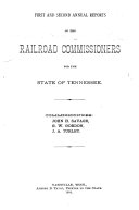 Annual Reports of the Railroad Commissioners for the State of Tennessee