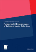 Fundamental Determinants of Entrepreneurial Behaviour