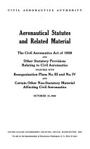 Aeronautical Statutes and Related Materials