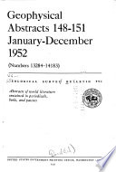 Contributions to Geochemistry  1949