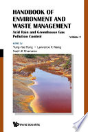 Handbook Of Environment And Waste Management   Volume 3  Acid Rain And Greenhouse Gas Pollution Control