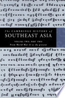 The Cambridge History Of Southeast Asia Volume 2 Part 2 From World War Ii To The Present