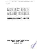 Parkinson S Disease Related Disorders Cumulative Bibliography 1800 1970 Subject Index