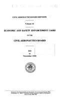 Civil Aeronautics Board Reports