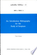 An Introductory Bibliography for the Study of Scripture