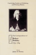 The Correspondence of Robert Dodsley