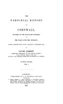 The Parochial History of Cornwall Pdf/ePub eBook