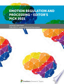 Emotion Regulation and Processing   Editor   s Pick 2021 Book