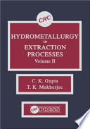 Hydrometallurgy in Extraction Processes Book