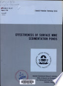 Effectiveness of Surface Mine Sedimentation Ponds