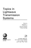 Optical Fiber Communications Topics In Lightwave Transmission Systems book