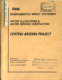 Central Arizona Project Water Allocation