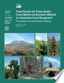 Forest growth and timber quality Book