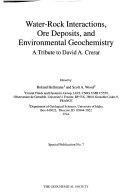 Water rock Interactions  Ore Deposits  and Environmental Geochemistry
