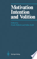 Motivation  Intention  and Volition Book