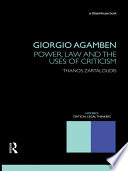 Giorgio Agamben Book