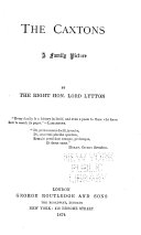 Lord Lytton's Novels: The Caxtons