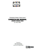Christian Home Educators  Curriculum Manual
