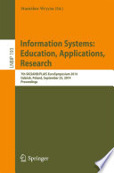 Information Systems  Education  Applications  Research