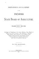 Annual Report of the Indiana State Board of Agriculture