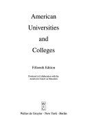 American Universities and Colleges