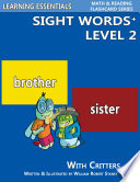 Sight Words Plus Level 2  Sight Words Flash Cards with Critters for Kindergarten   Up