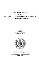 Transactions of the National Academy of Science and Technology by  PDF