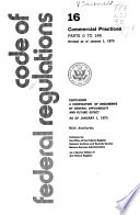The Code of Federal Regulations of the United States of America