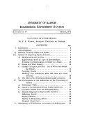 Some Contributions from the Laboratory of Physics of the University of Illinois  Urbana  Illinois  for 1914 1919