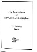 The Sourcebook of Zip Code Demographics Book