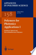 Polymers for Photonics Applications I Book