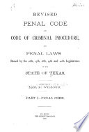 Revised Penal Code and Code of Criminal Procedure