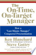 The On Time  On Target Manager Book