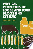 Physical Properties of Foods and Food Processing Systems Book