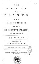 The Sleep of Plants, and Cause of Motion in the Sensitive Plant, Explained
