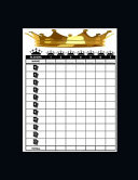 5 Crowns Score Sheets Book PDF