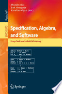 Specification, Algebra, and Software