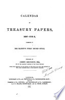 Calendar of Treasury Papers      Preserved in Her Majesty s Public Record Office Book PDF