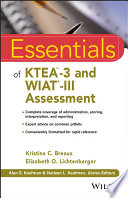 Essentials of KTEA 3 and WIAT III Assessment