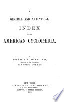 A General and Analytical Index to the American Cyclopaedia Book