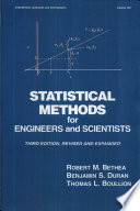 Statistical Methods for Engineers and Scientists