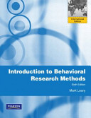 Introduction to Behavioral Research Methods Book