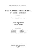 Ethnographic Bibliography Of North America General North America