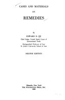 Cases and Materials on Remedies