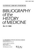 Bibliography of the History of Medicine