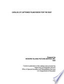 Catalog of Captioned Films videos for the Deaf